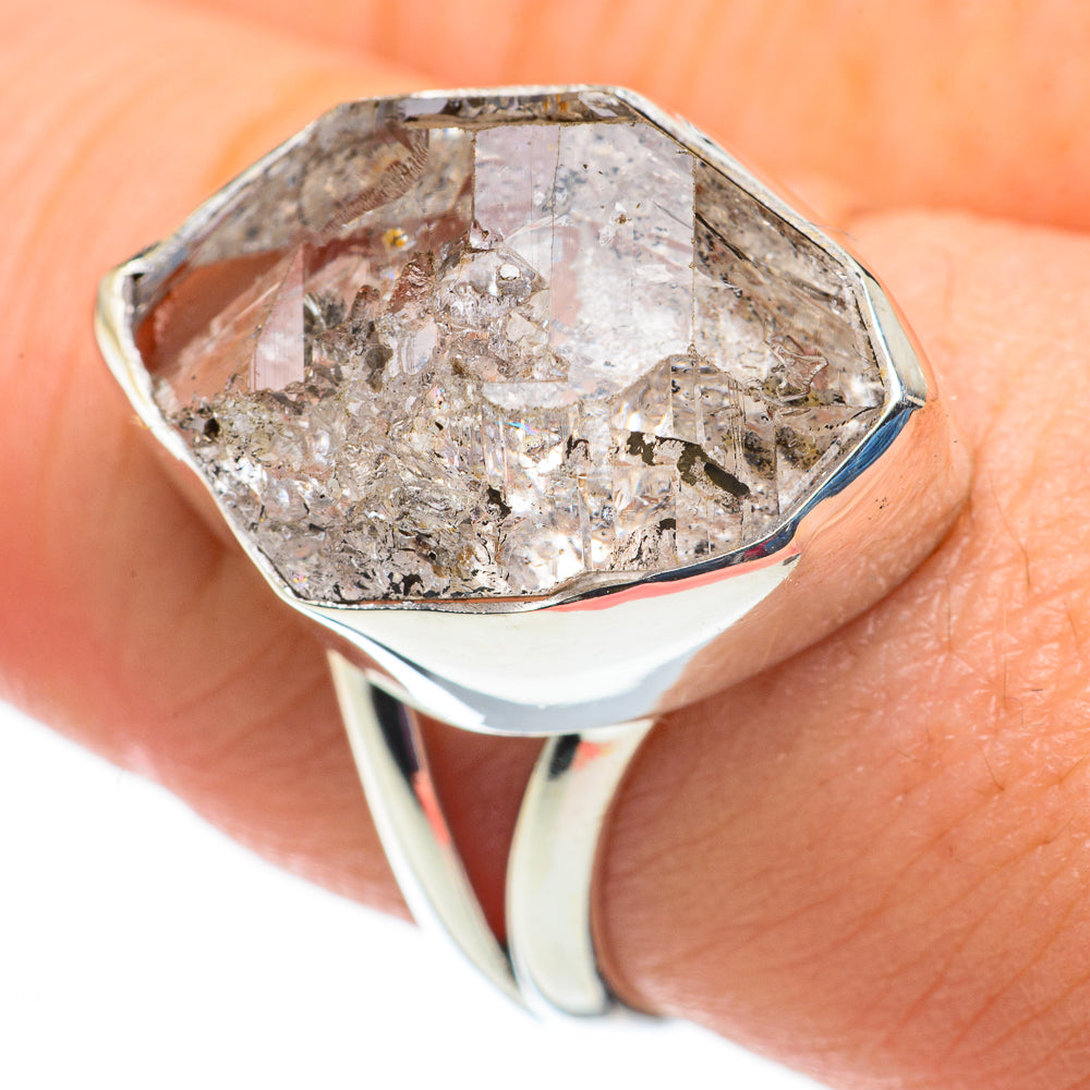 Herkimer Diamond Rings handcrafted by Anasilvercos - RING60290