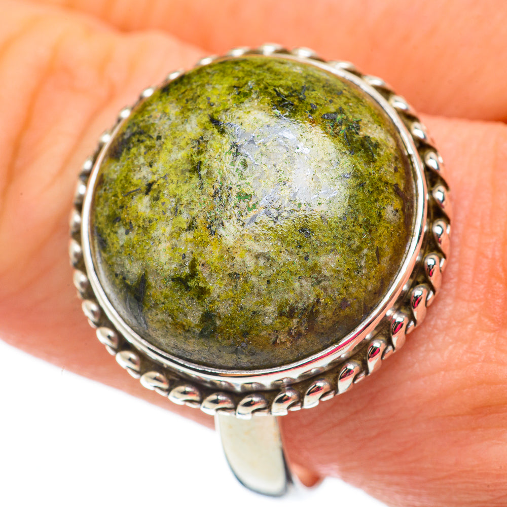 Rainforest Jasper Rings handcrafted by Anasilvercos - RING60305
