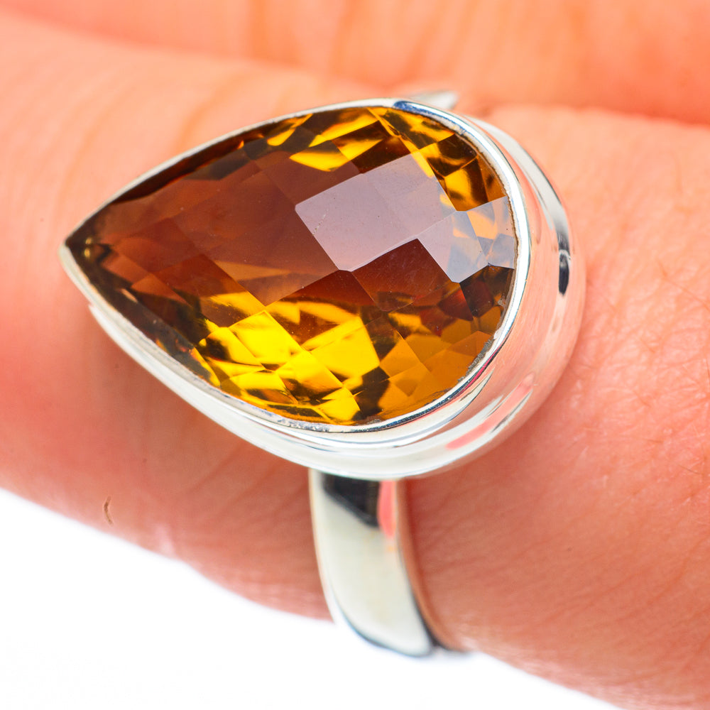 Mandarin Citrine Rings handcrafted by Anasilvercos - RING60313