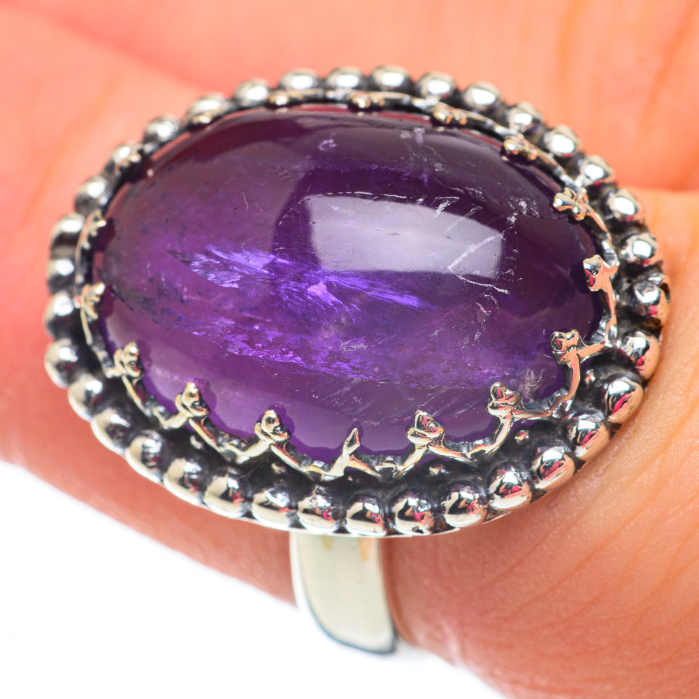 Amethyst Rings handcrafted by Anasilvercos - RING60320