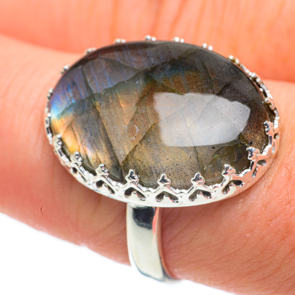 Labradorite Rings handcrafted by Anasilvercos - RING60329