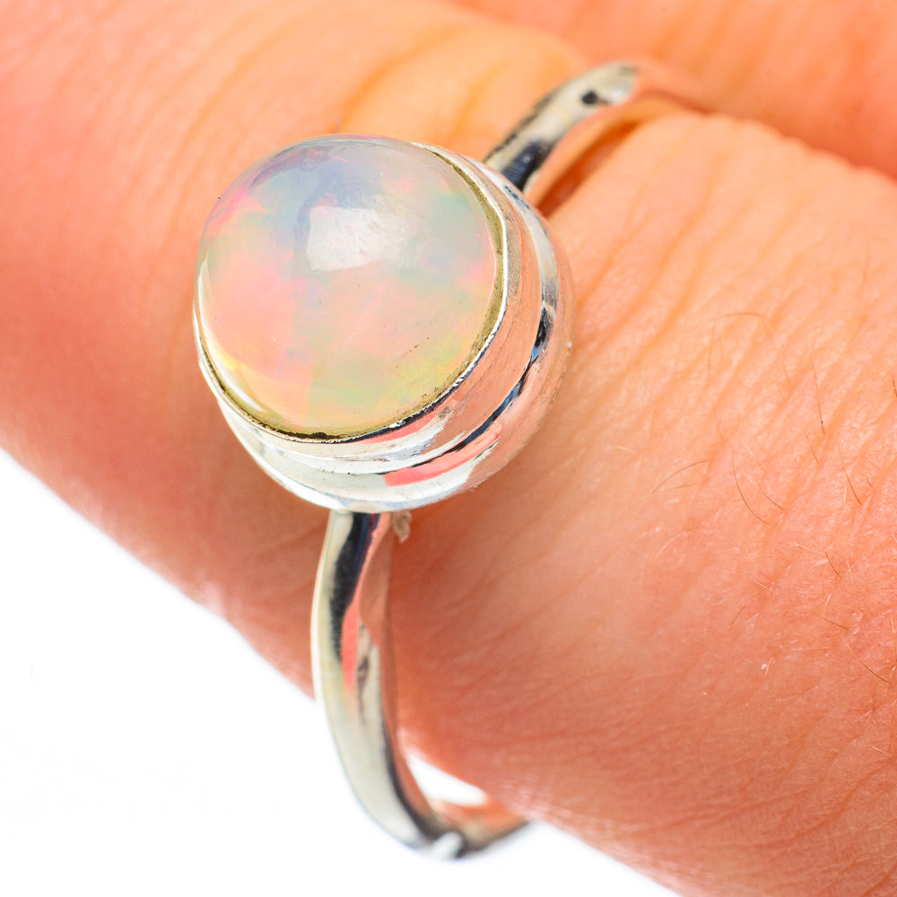 Ethiopian Opal Rings handcrafted by Anasilvercos - RING60331