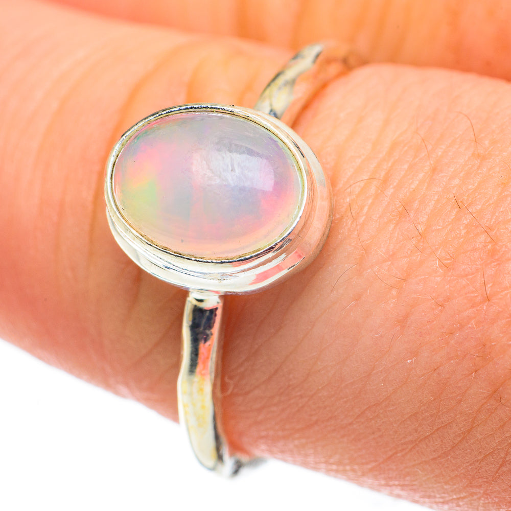 Ethiopian Opal Rings handcrafted by Anasilvercos - RING60332