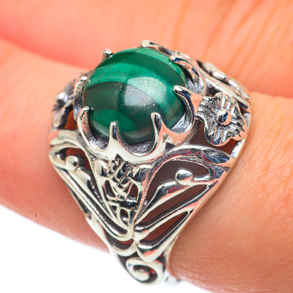 Malachite Rings handcrafted by Anasilvercos - RING60344