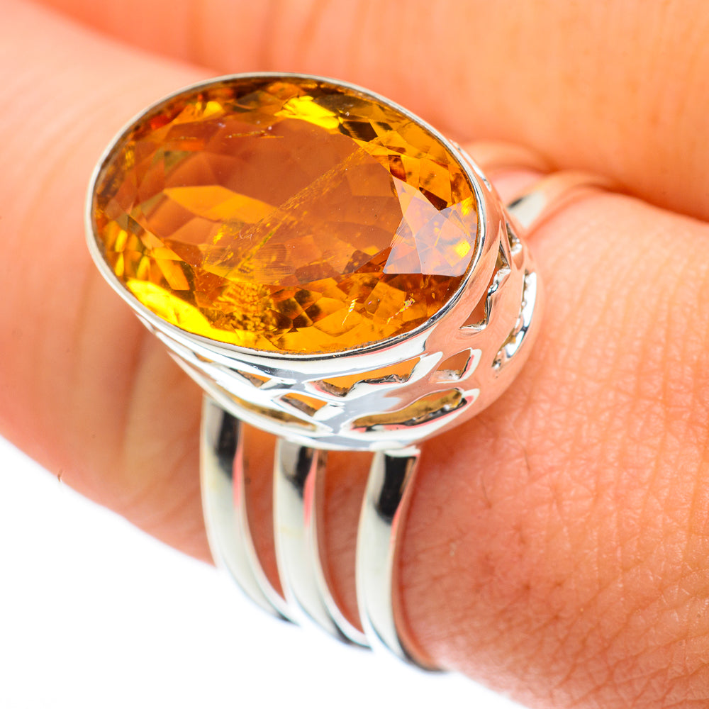 Citrine Rings handcrafted by Anasilvercos - RING60368