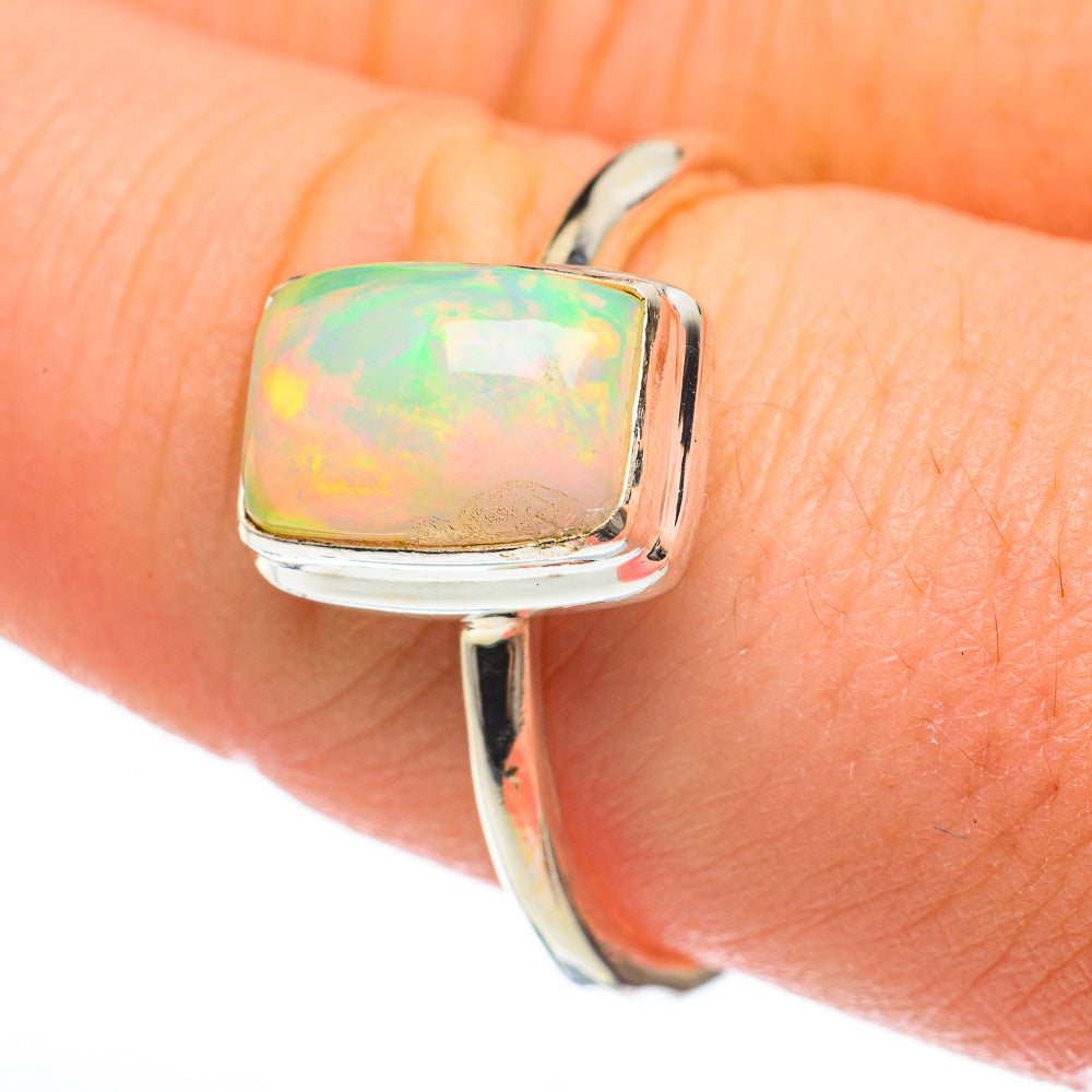 Ethiopian Opal Rings handcrafted by Anasilvercos - RING60384