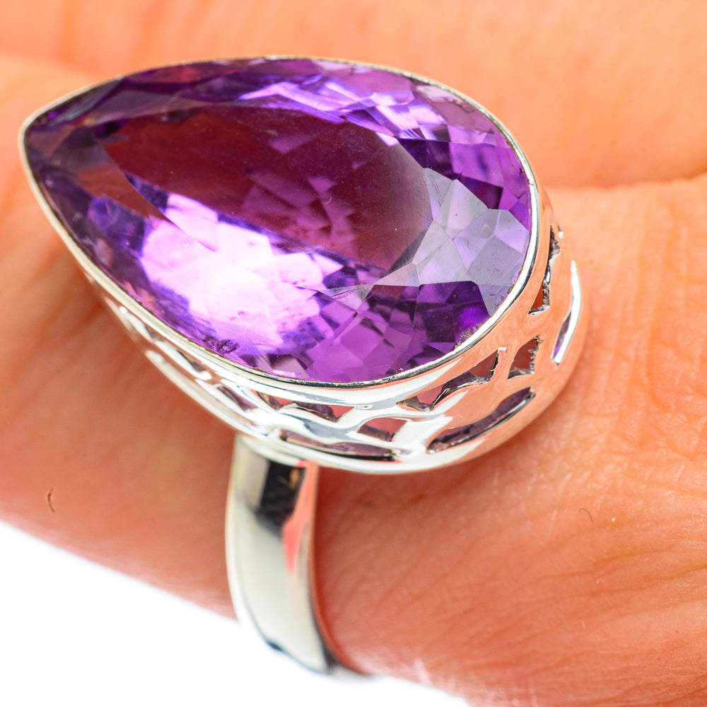 Amethyst Rings handcrafted by Anasilvercos - RING60403