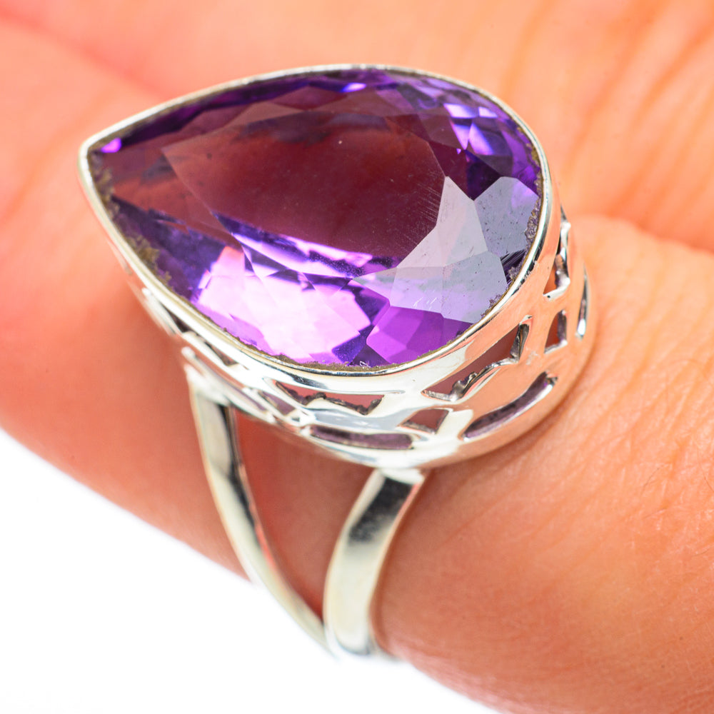 Amethyst Rings handcrafted by Anasilvercos - RING60431