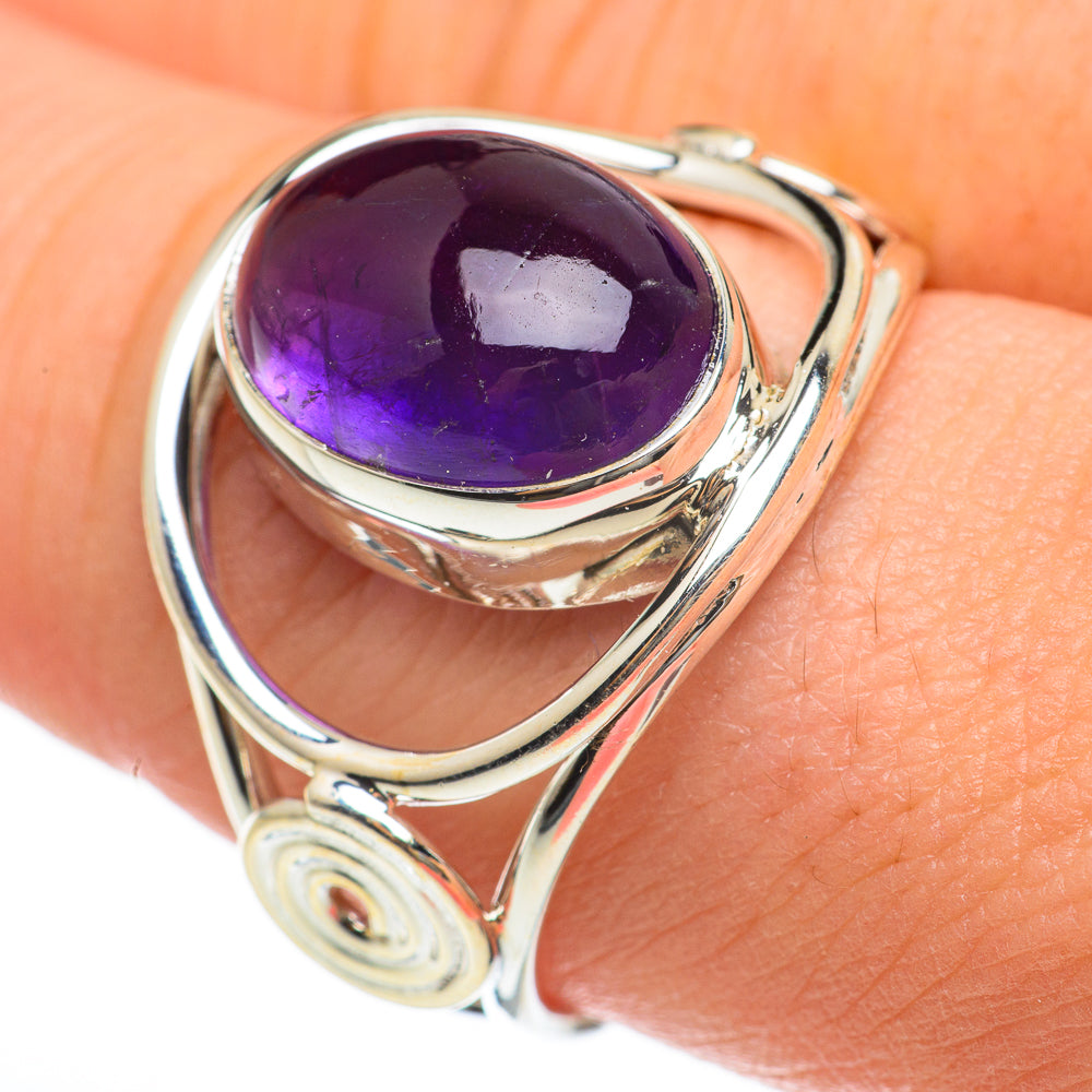 Amethyst Rings handcrafted by Anasilvercos - RING60432