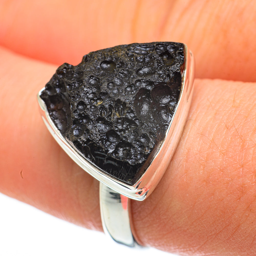 Tektite Rings handcrafted by Anasilvercos - RING60436