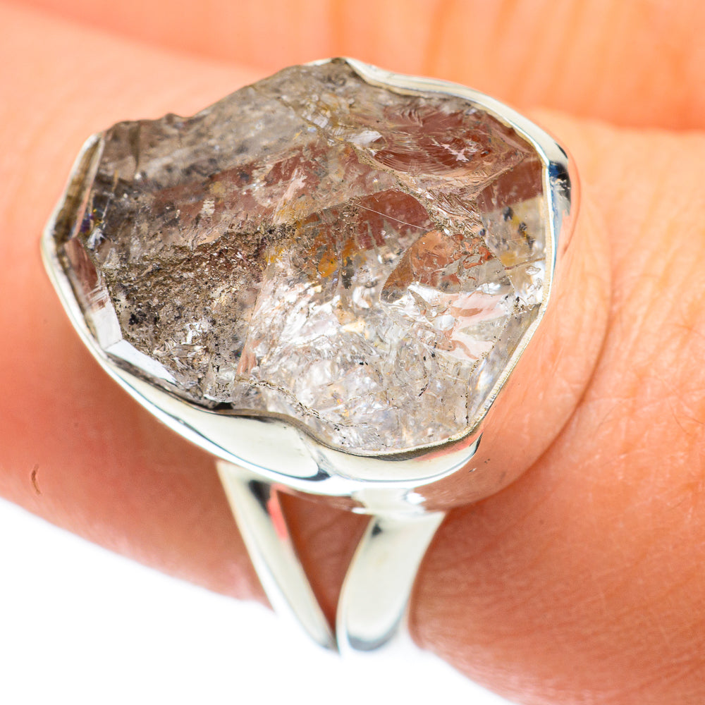 Herkimer Diamond Rings handcrafted by Anasilvercos - RING60438