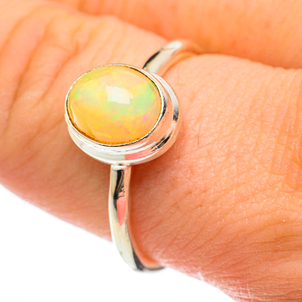 Ethiopian Opal Rings handcrafted by Anasilvercos - RING60441