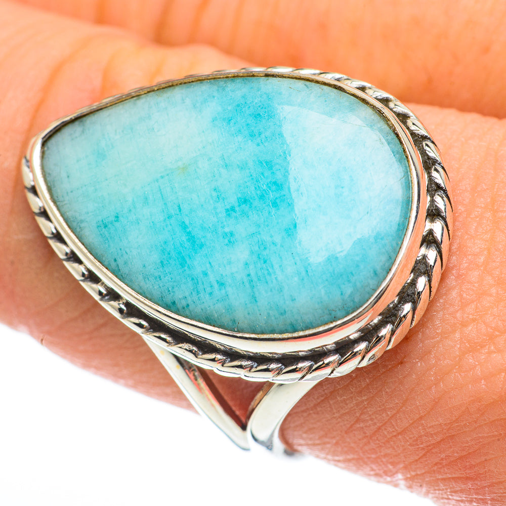 Larimar Rings handcrafted by Anasilvercos - RING60448