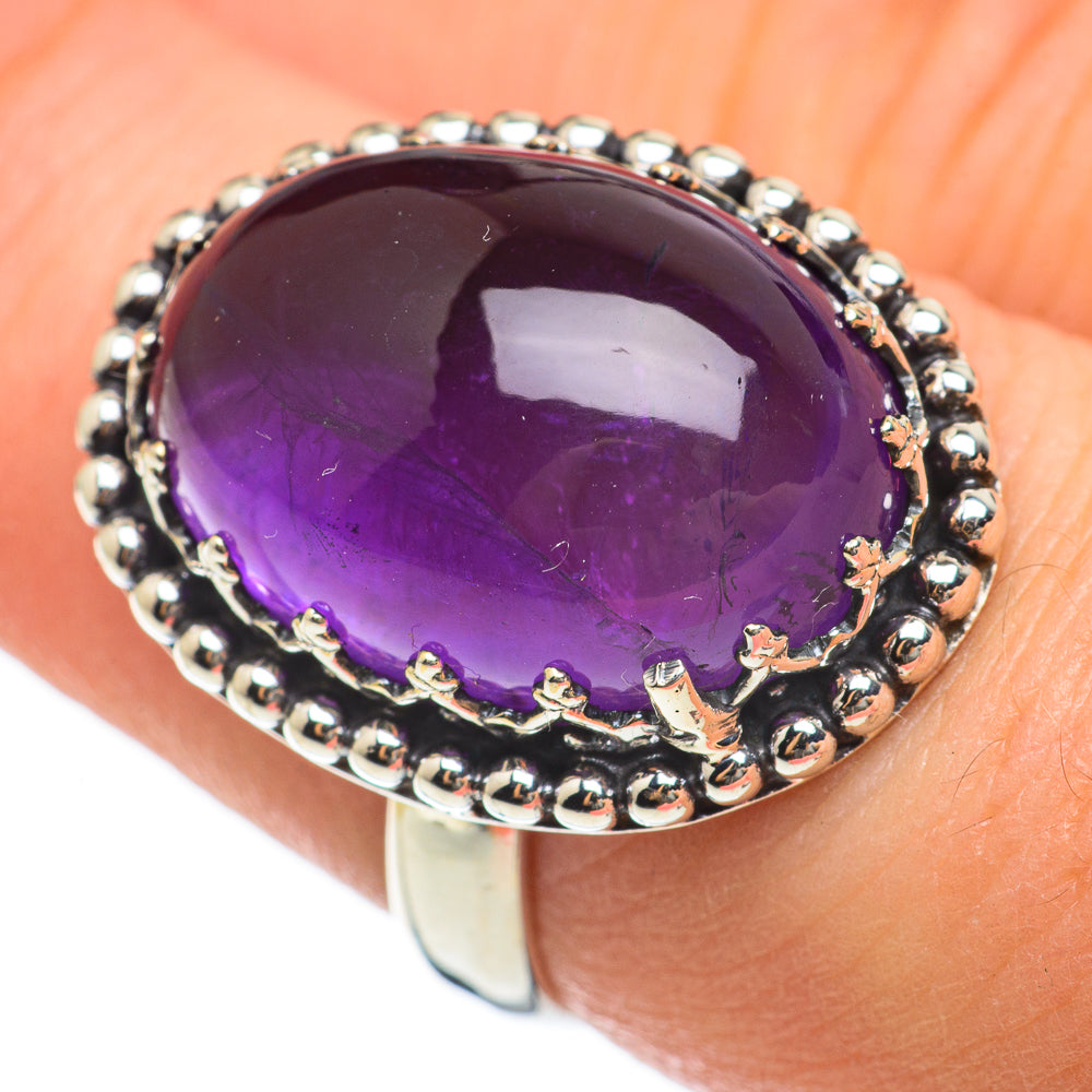 Amethyst Rings handcrafted by Anasilvercos - RING60461