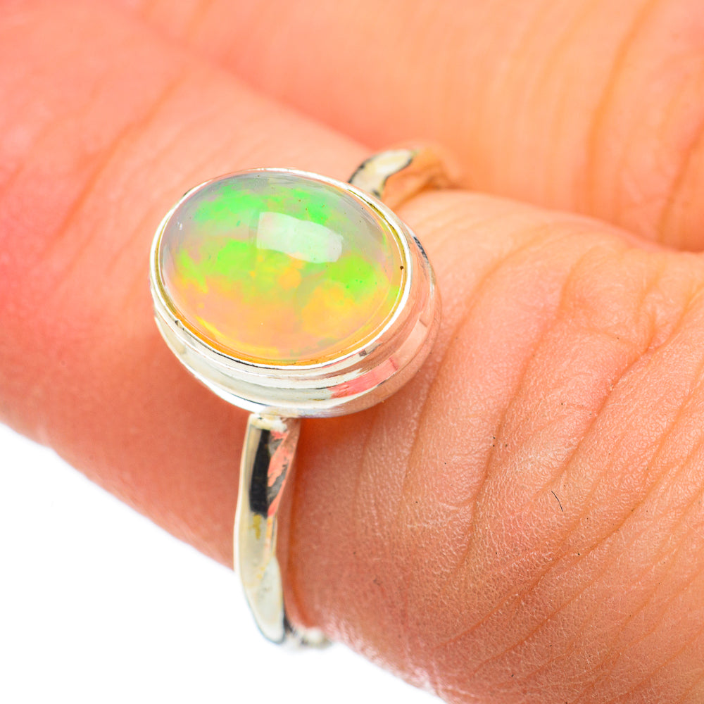 Ethiopian Opal Rings handcrafted by Anasilvercos - RING60466