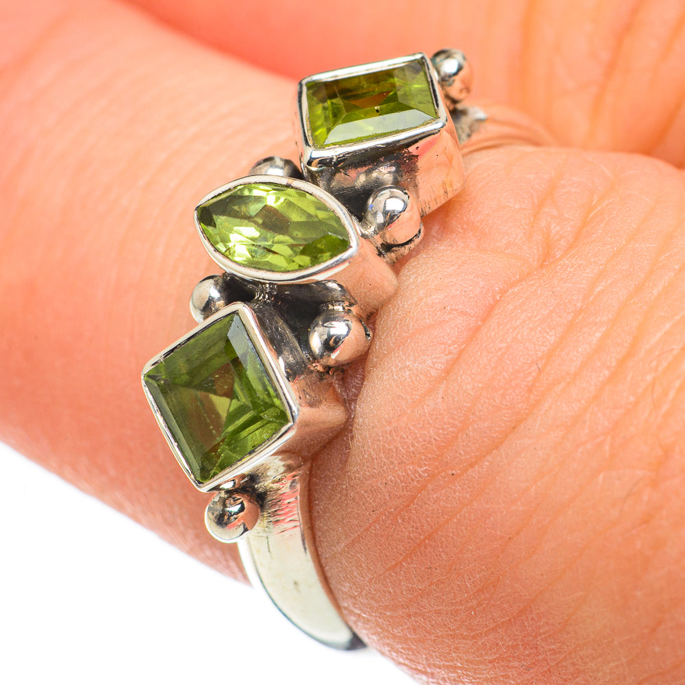 Peridot Rings handcrafted by Anasilvercos - RING60476