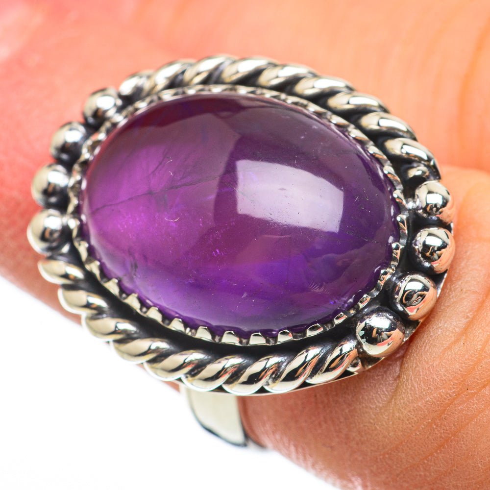 Amethyst Rings handcrafted by Anasilvercos - RING60482