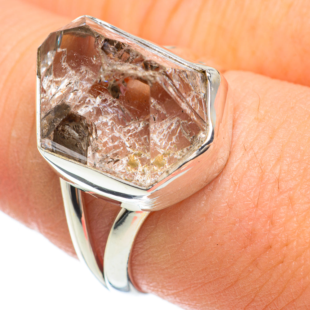 Herkimer Diamond Rings handcrafted by Anasilvercos - RING60488