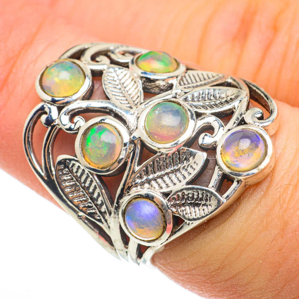 Ethiopian Opal Rings handcrafted by Anasilvercos - RING60492