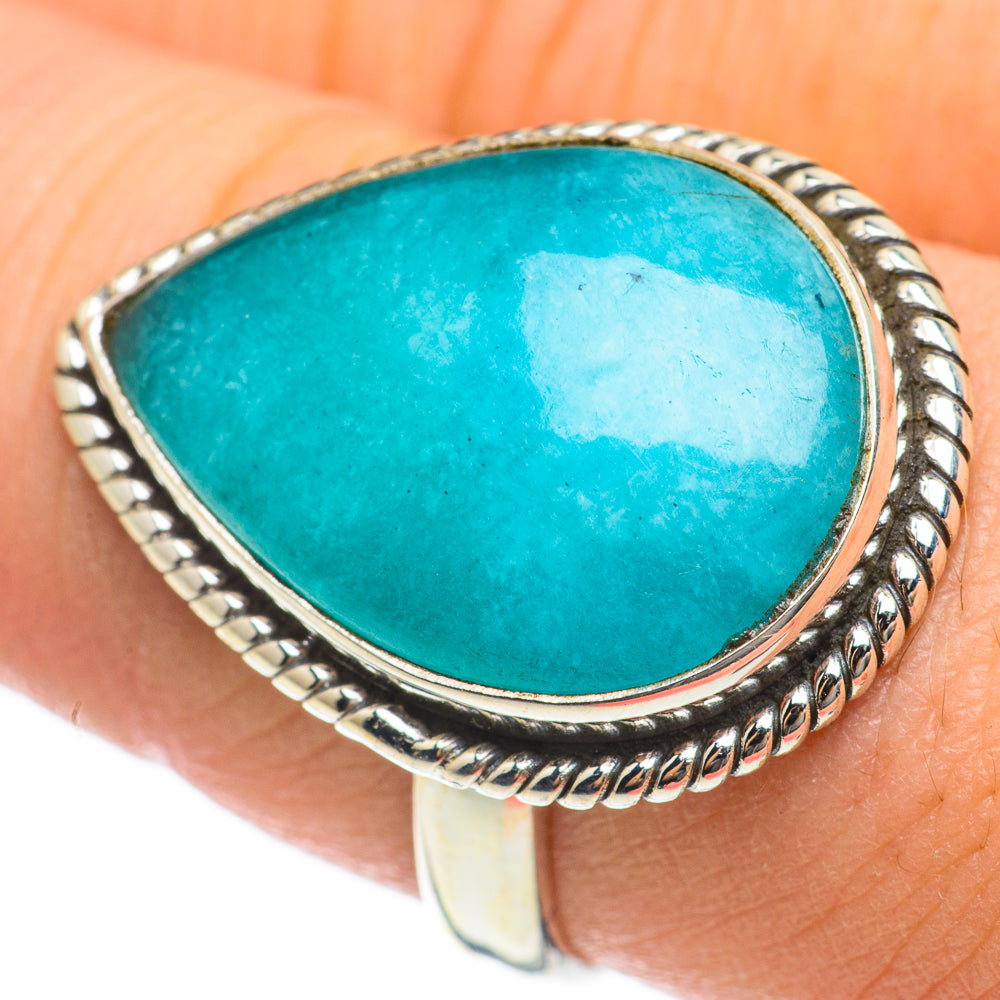 Larimar Rings handcrafted by Anasilvercos - RING60497