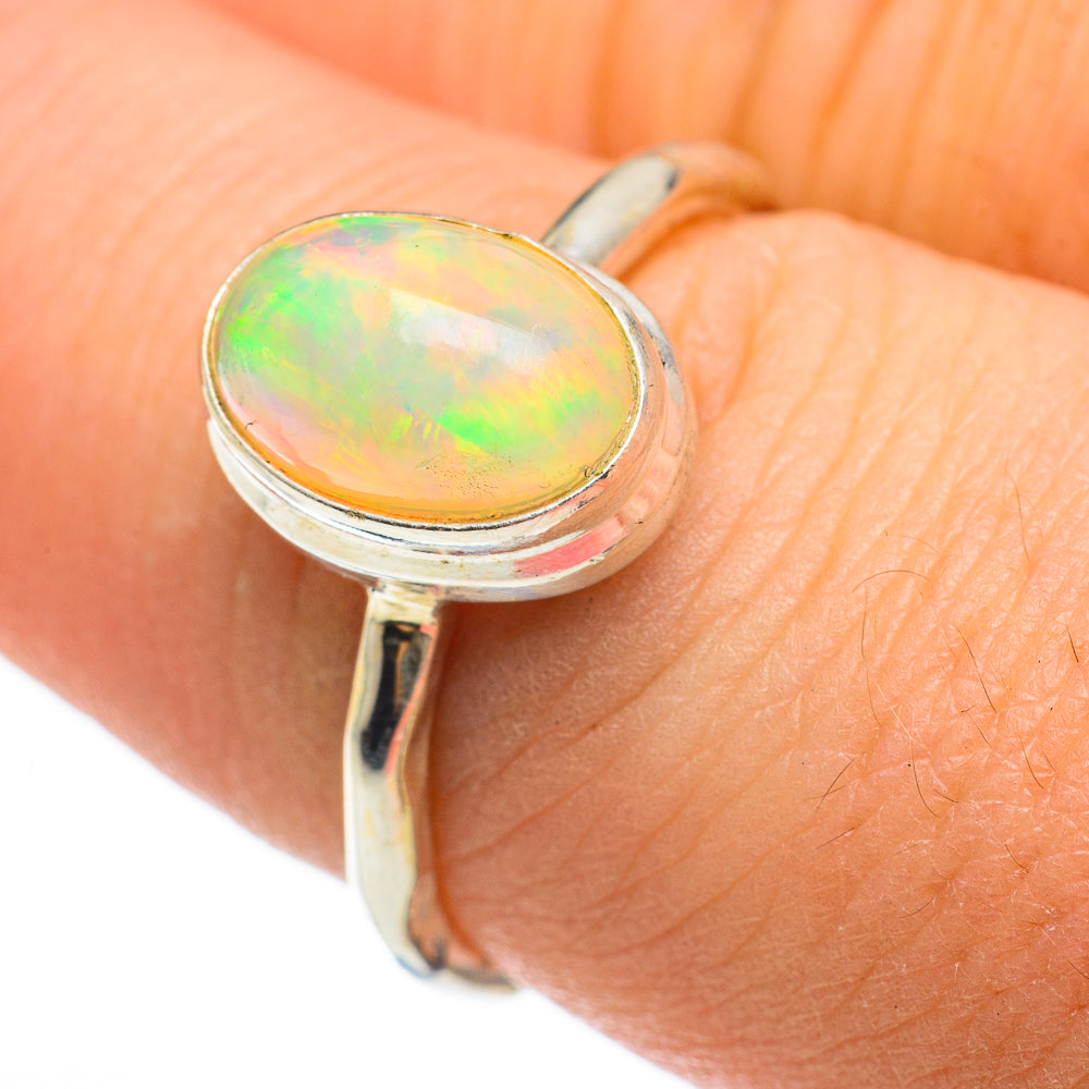 Ethiopian Opal Rings handcrafted by Anasilvercos - RING60514