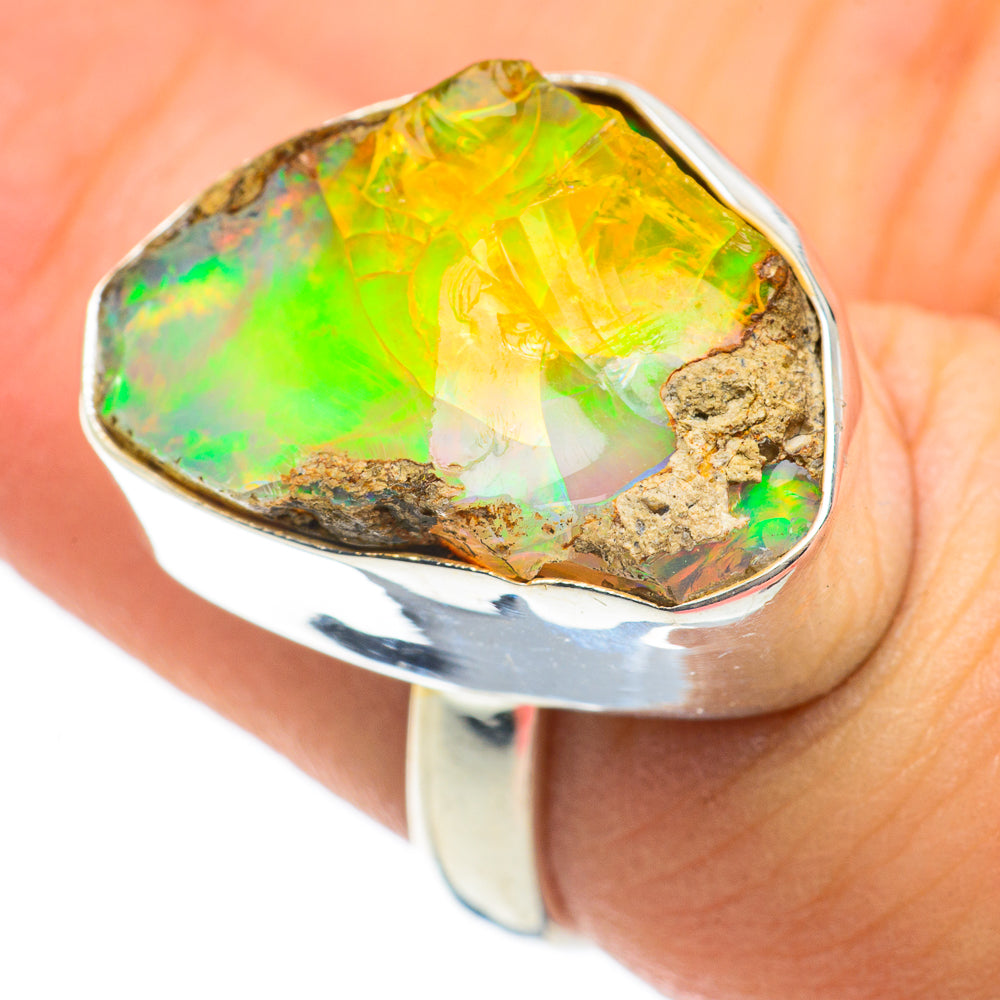 Ethiopian Opal Rings handcrafted by Anasilvercos - RING60515