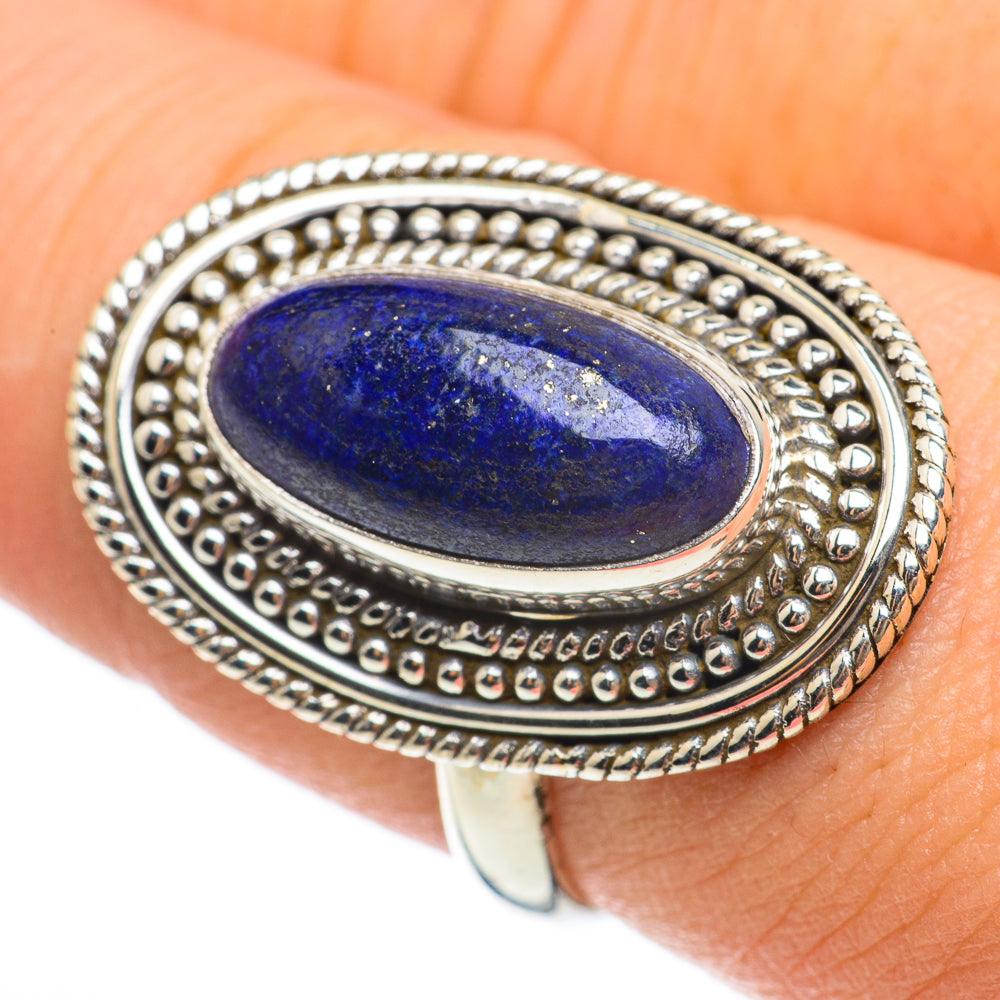 Lapis Lazuli Rings handcrafted by Anasilvercos - RING60516