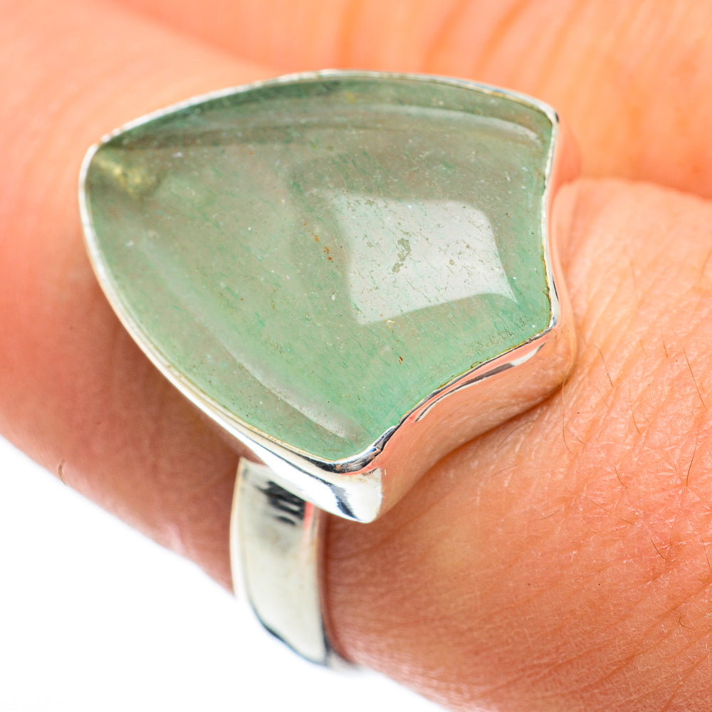 Green Fluorite Rings handcrafted by Anasilvercos - RING60519
