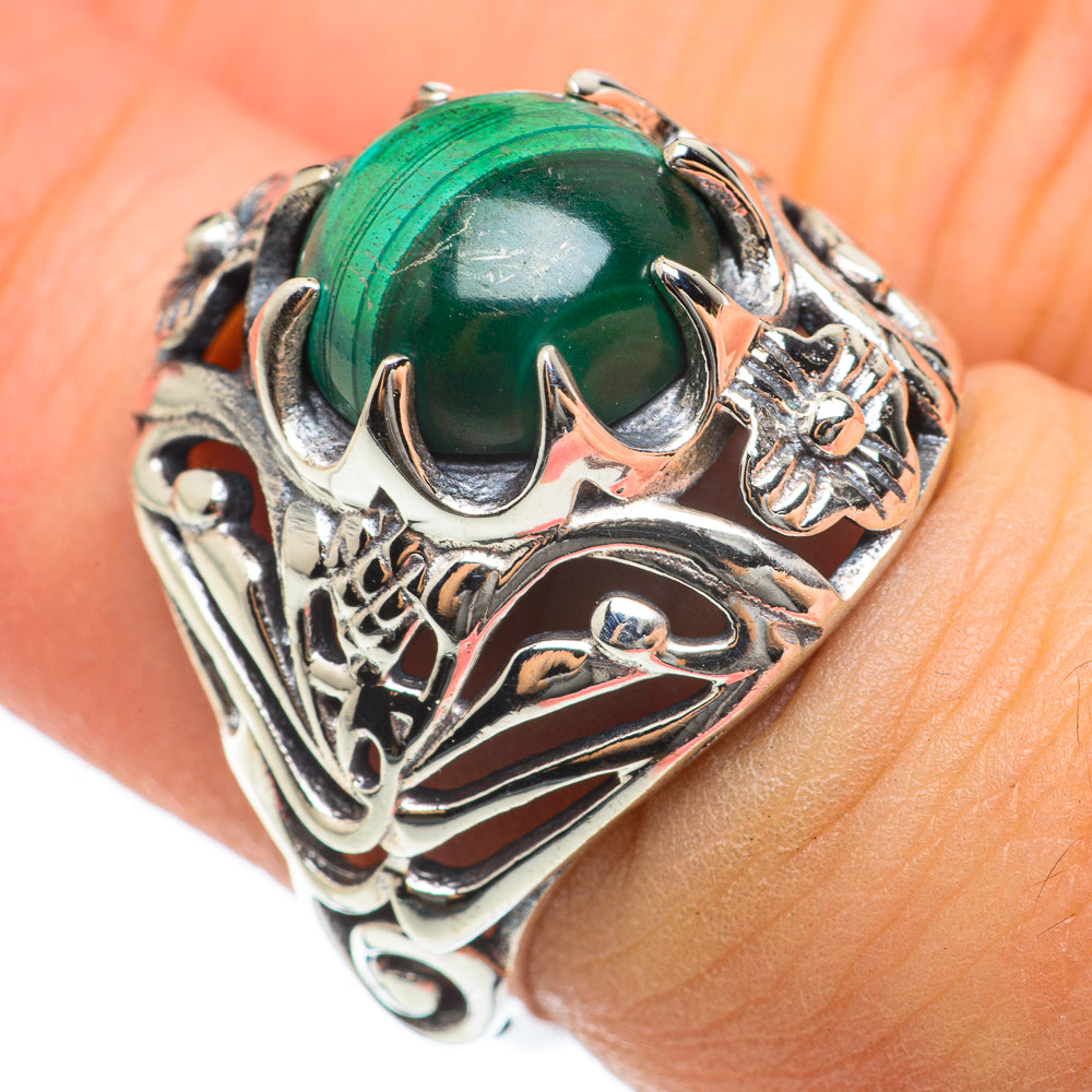 Malachite Rings handcrafted by Anasilvercos - RING60523