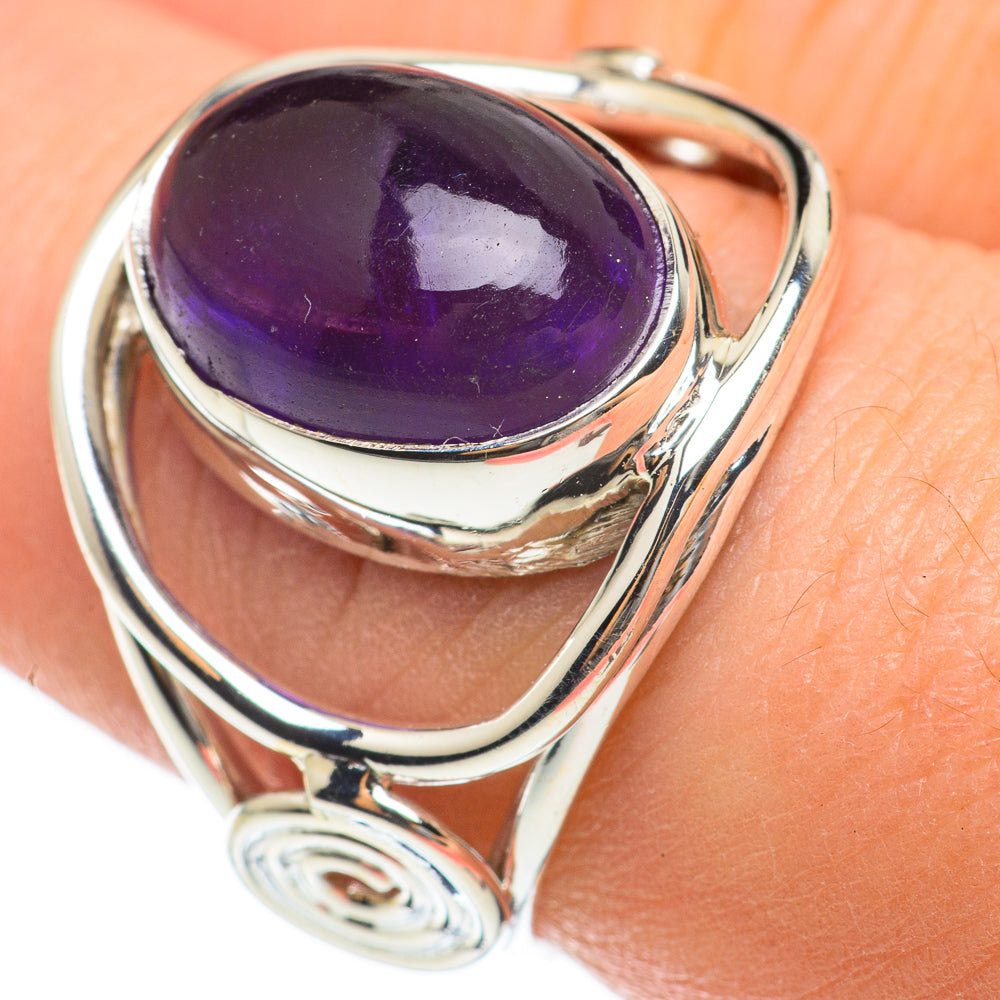 Amethyst Rings handcrafted by Anasilvercos - RING60529