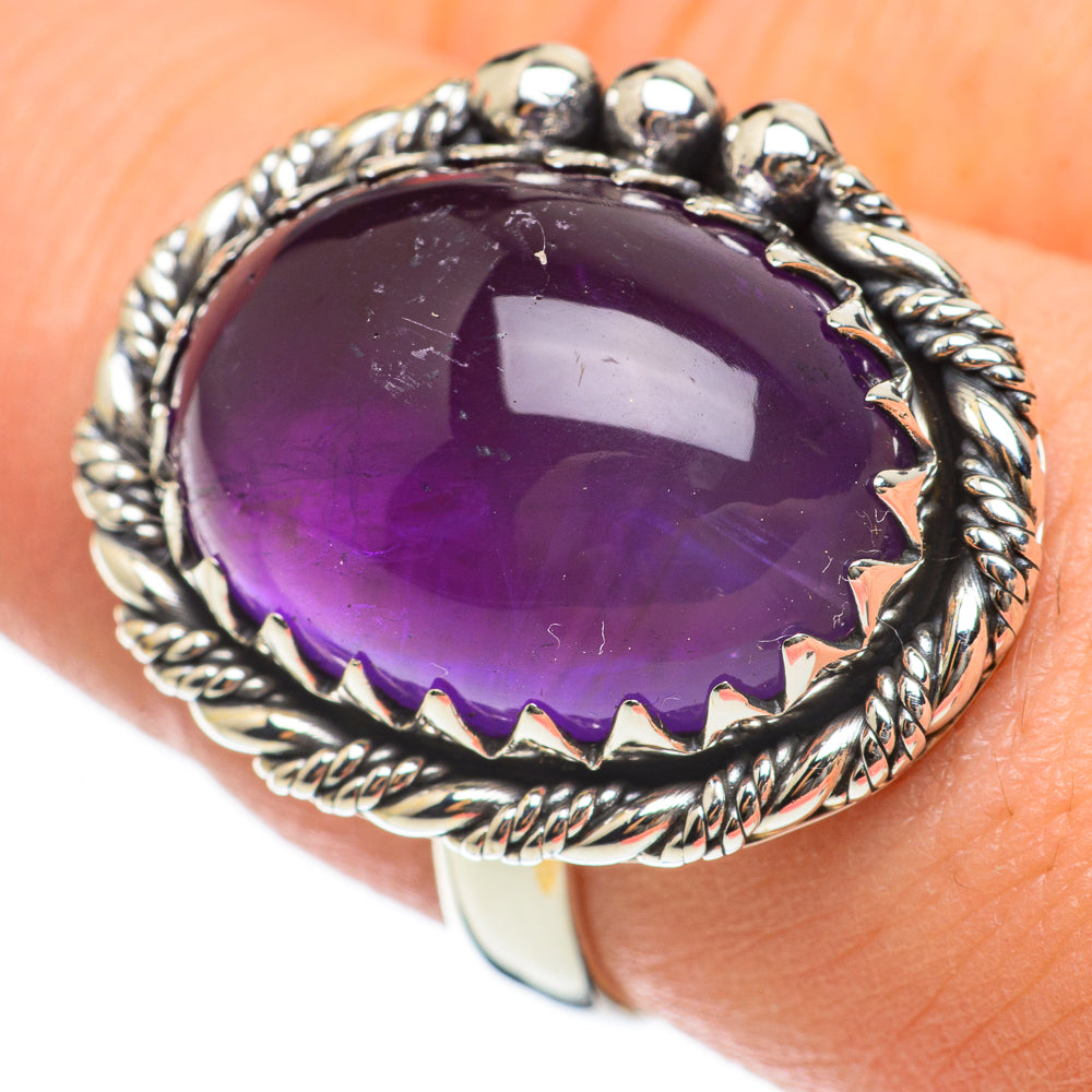 Amethyst Rings handcrafted by Anasilvercos - RING60530