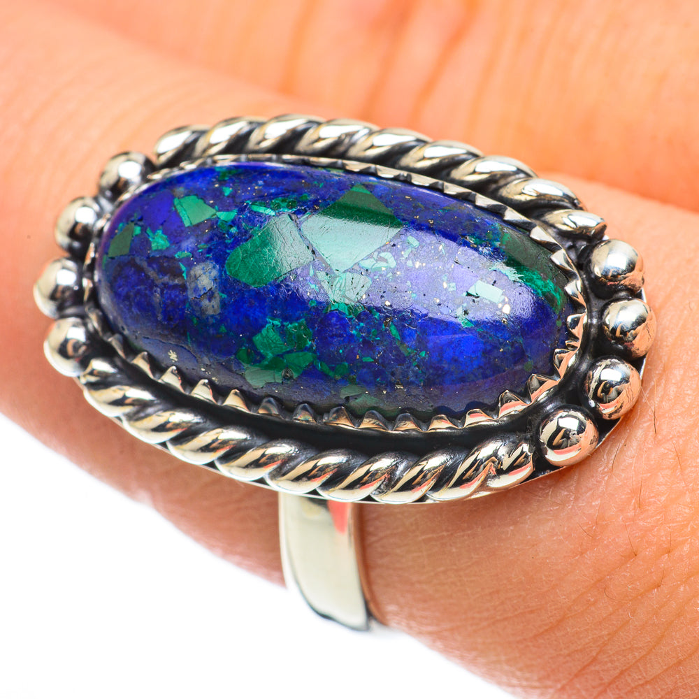 Azurite Rings handcrafted by Anasilvercos - RING60536