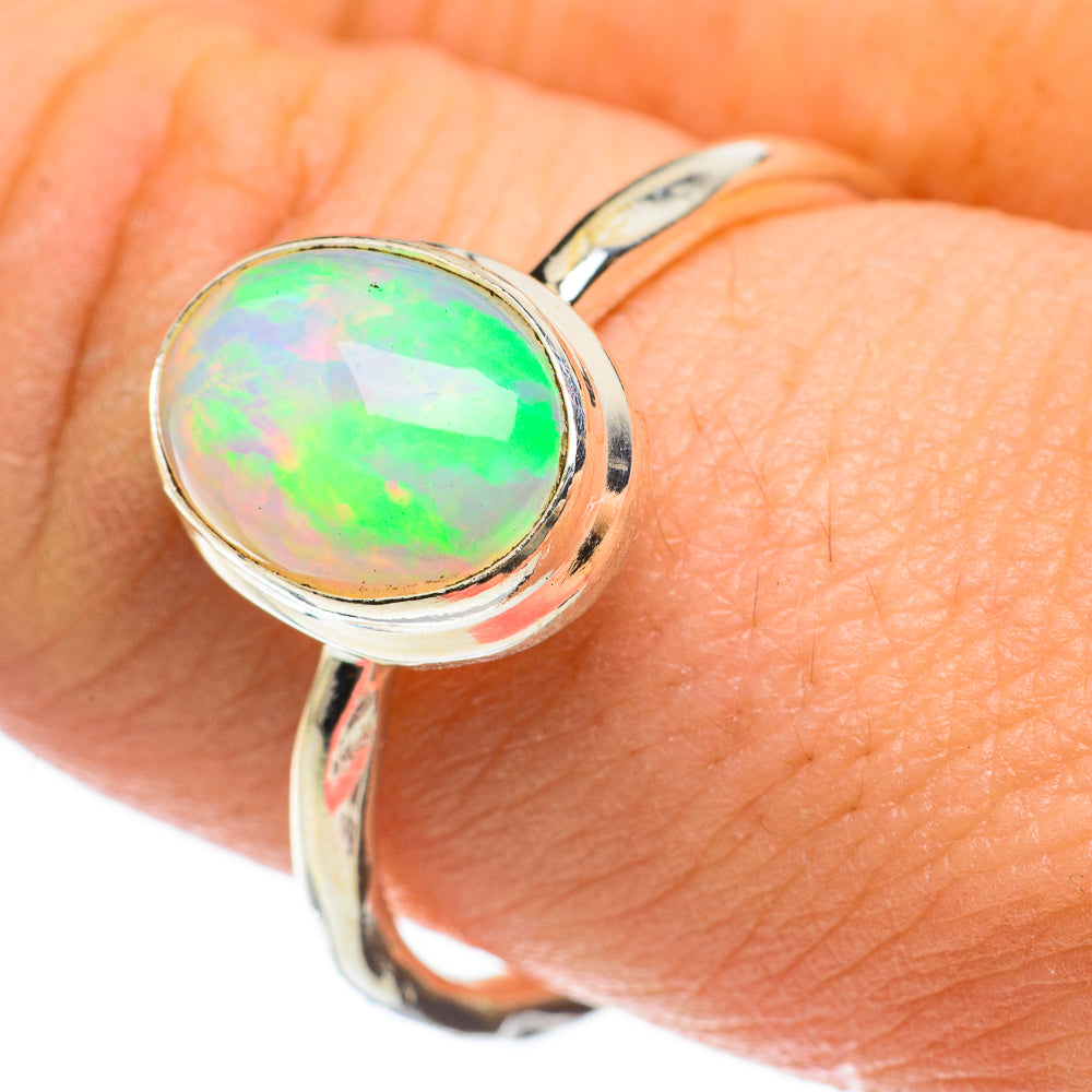 Ethiopian Opal Rings handcrafted by Anasilvercos - RING60537