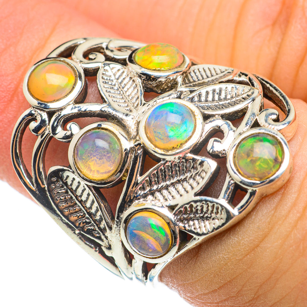 Ethiopian Opal Rings handcrafted by Anasilvercos - RING60538