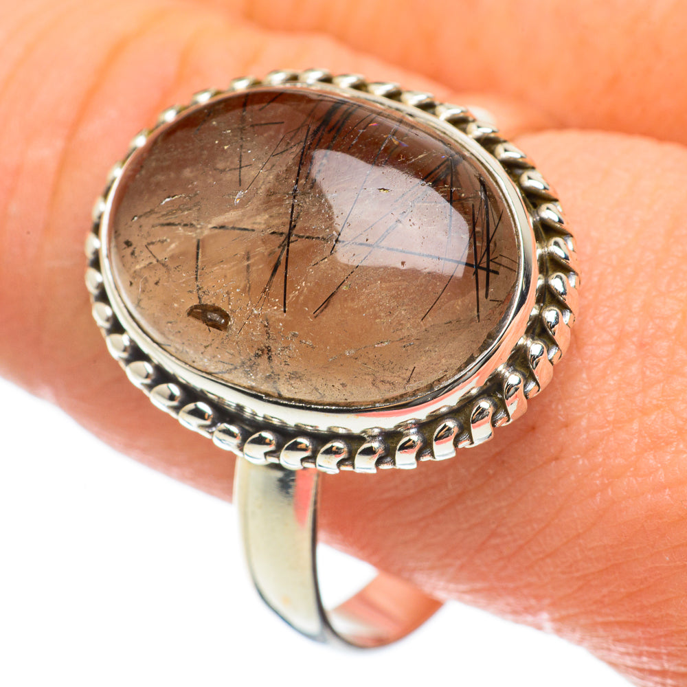 Tourmalinated Quartz Rings handcrafted by Anasilvercos - RING60557