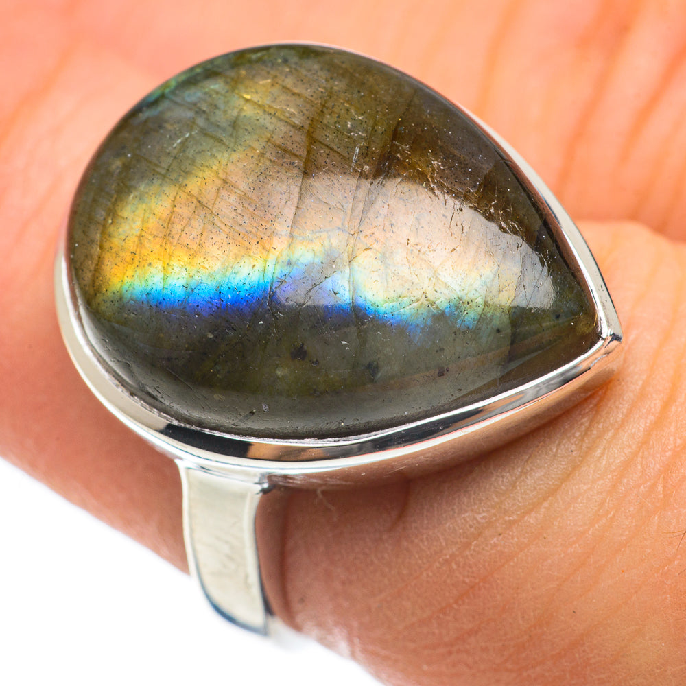 Labradorite Rings handcrafted by Anasilvercos - RING60560