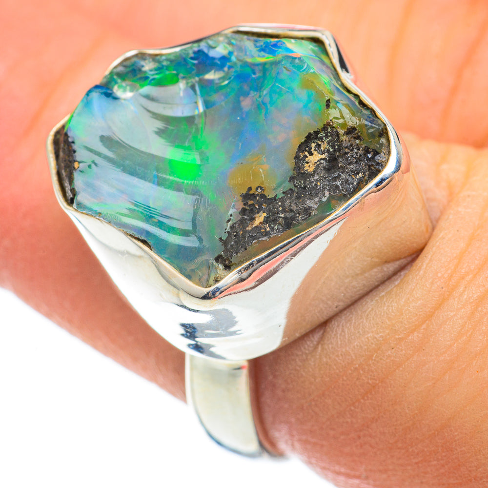 Ethiopian Opal Rings handcrafted by Anasilvercos - RING60562