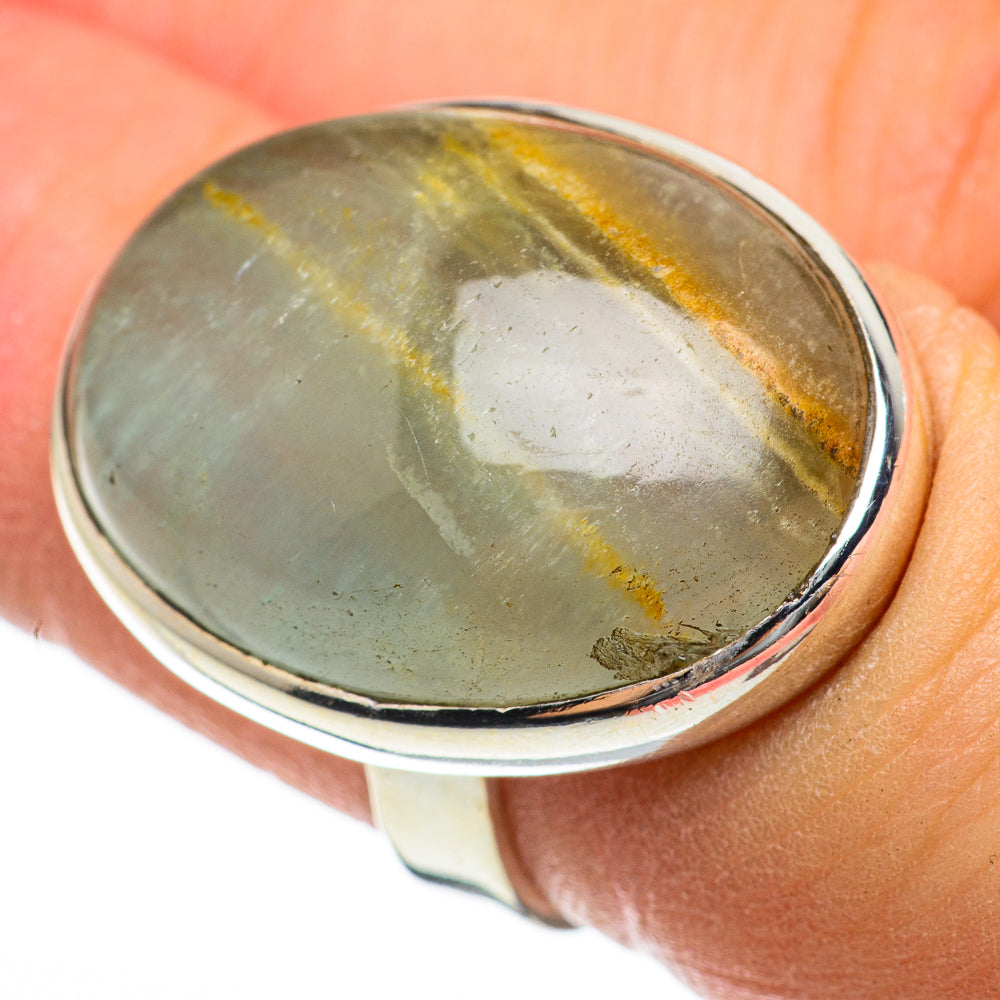Green Fluorite Rings handcrafted by Anasilvercos - RING60586