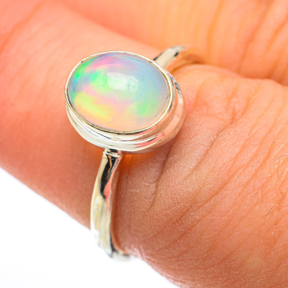 Ethiopian Opal Rings handcrafted by Anasilvercos - RING60599