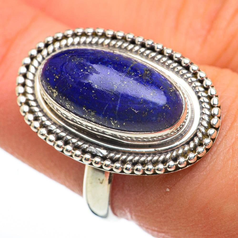 Lapis Lazuli Rings handcrafted by Anasilvercos - RING60601