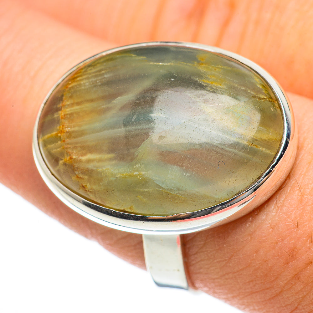 Green Fluorite Rings handcrafted by Anasilvercos - RING60603