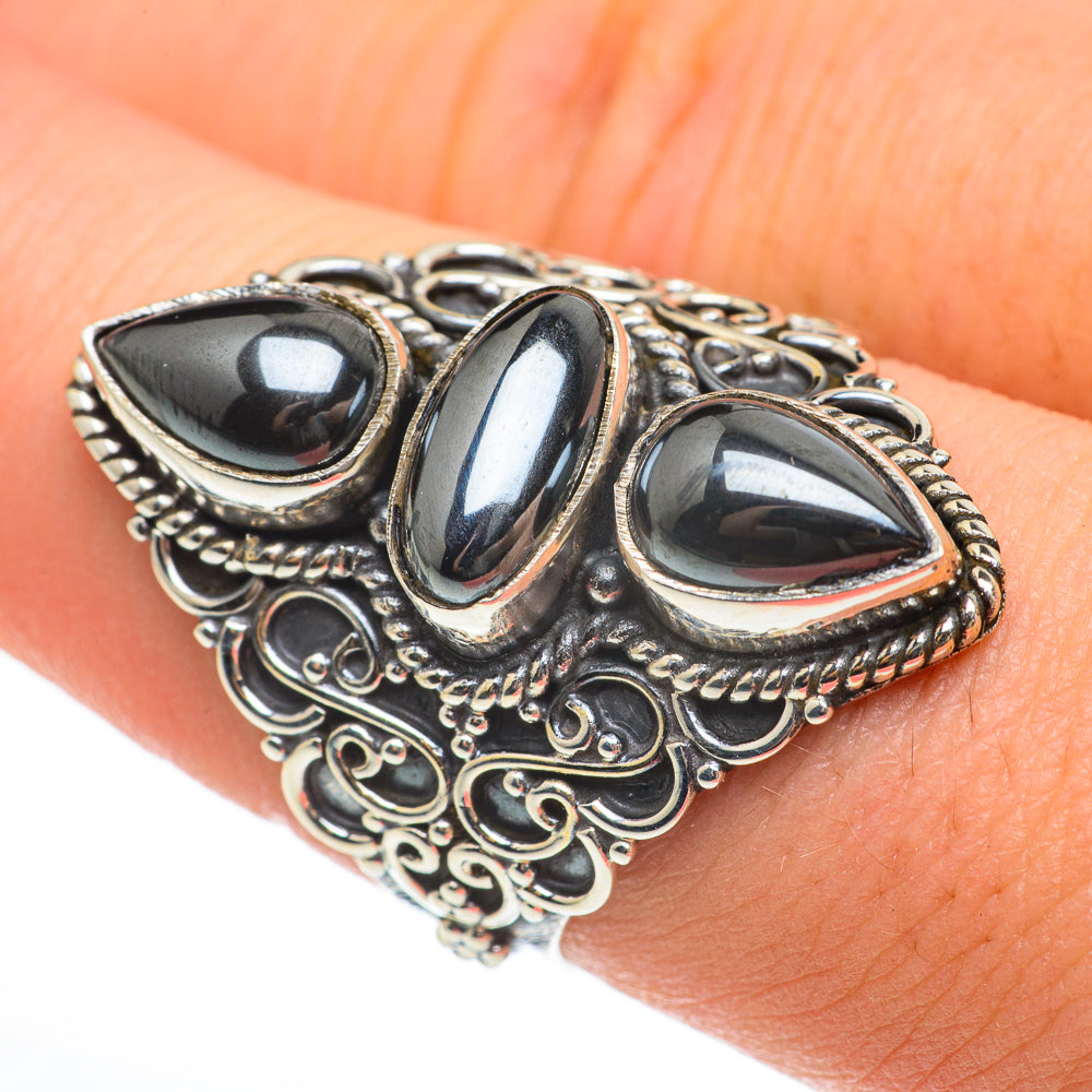 Hematite Rings handcrafted by Anasilvercos - RING60627