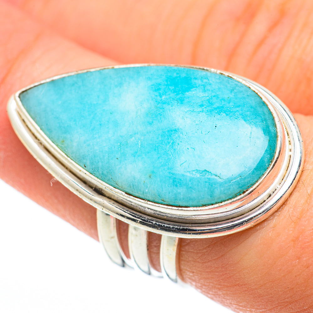 Larimar Rings handcrafted by Anasilvercos - RING60630