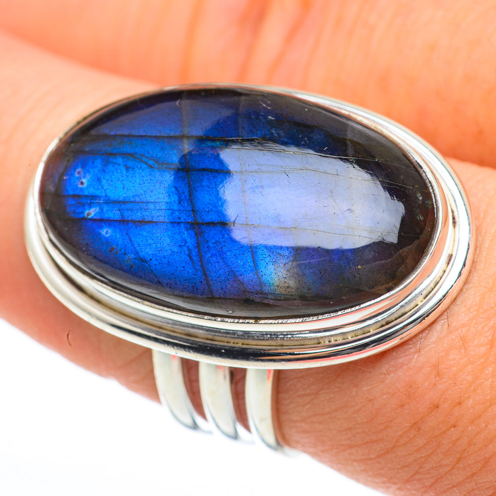 Labradorite Rings handcrafted by Anasilvercos - RING60633