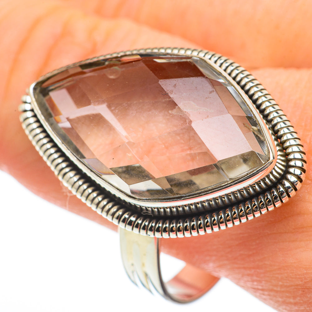 White Quartz Rings handcrafted by Anasilvercos - RING60647
