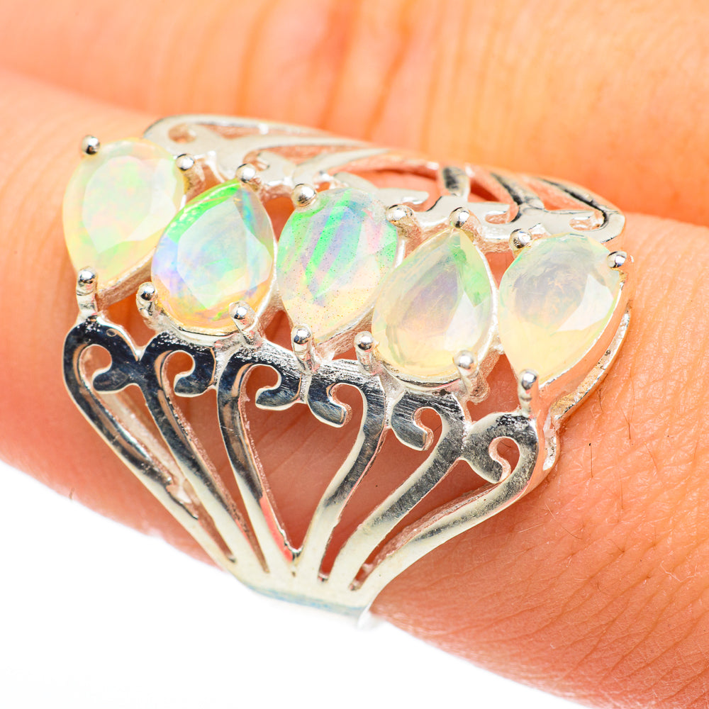 Ethiopian Opal Rings handcrafted by Anasilvercos - RING60652