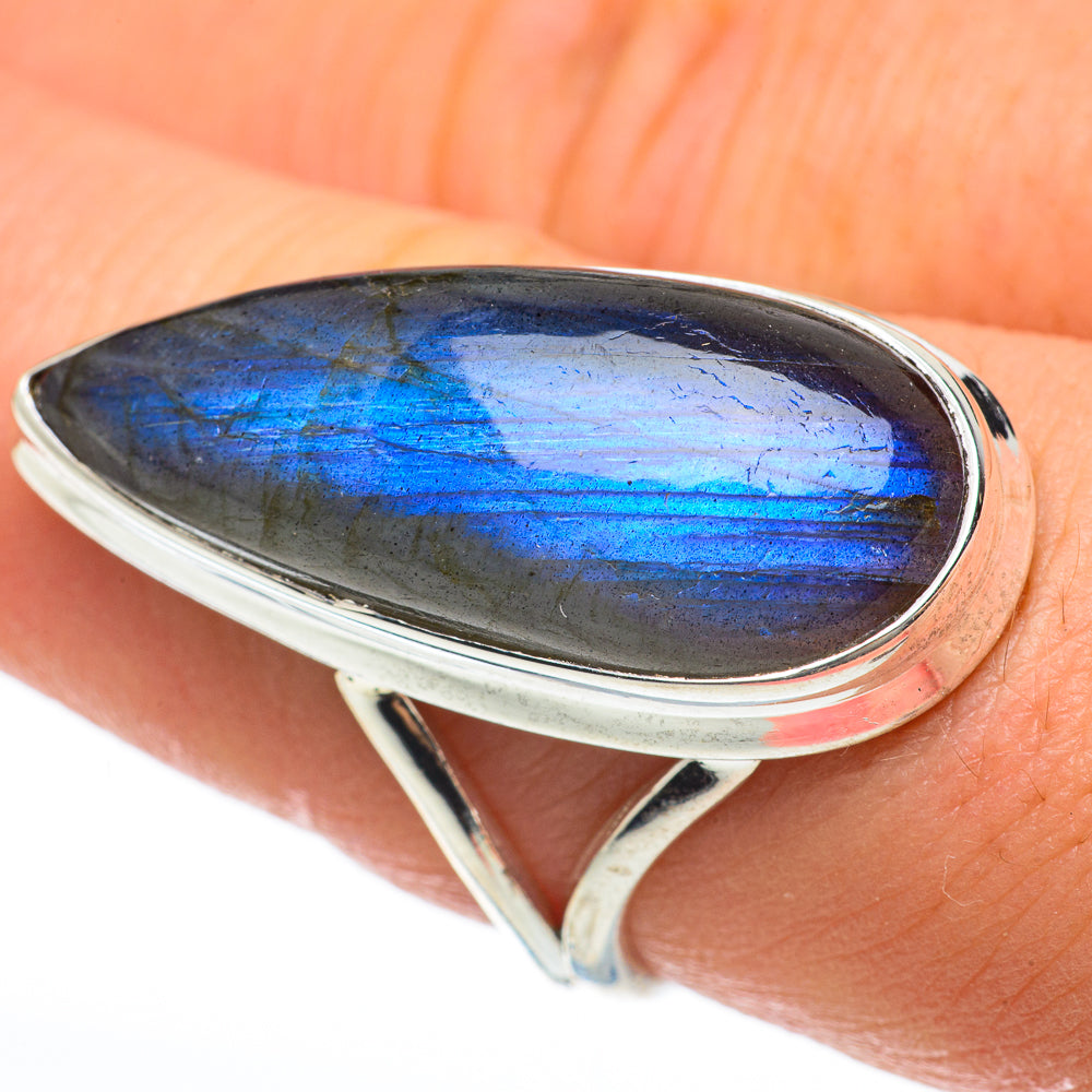 Labradorite Rings handcrafted by Anasilvercos - RING60657
