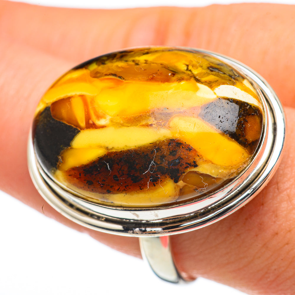 Peanut Wood Jasper Rings handcrafted by Anasilvercos - RING60666