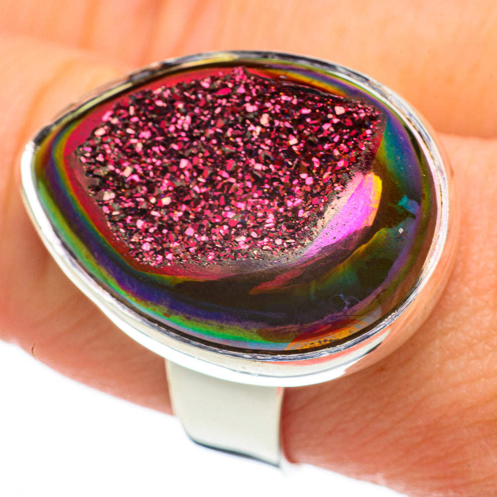 Titanium Druzy Rings handcrafted by Anasilvercos - RING60671