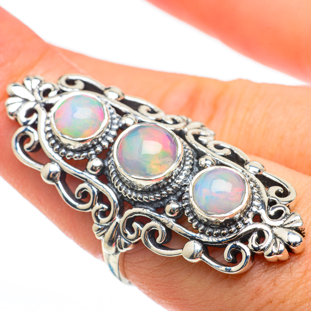 Ethiopian Opal Rings handcrafted by Anasilvercos - RING60680